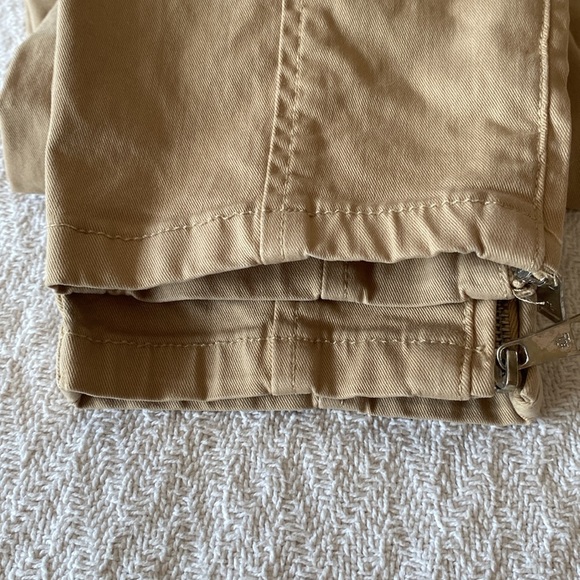 Lauren Ralph Lauren Women's Tan Cargo Pants Skinny Zippered Ankle Equestrian - Picture 16 of 16